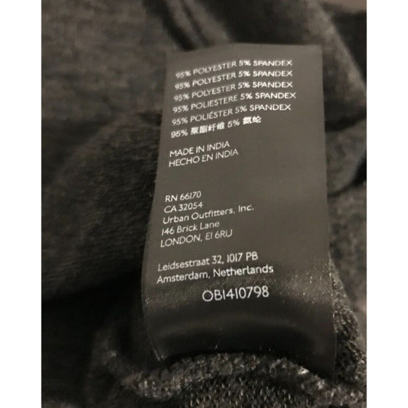 by Anthropologie Women's Charcoal Faux Wrap Surplice Sweater - Size Medium - Picture 9 of 9